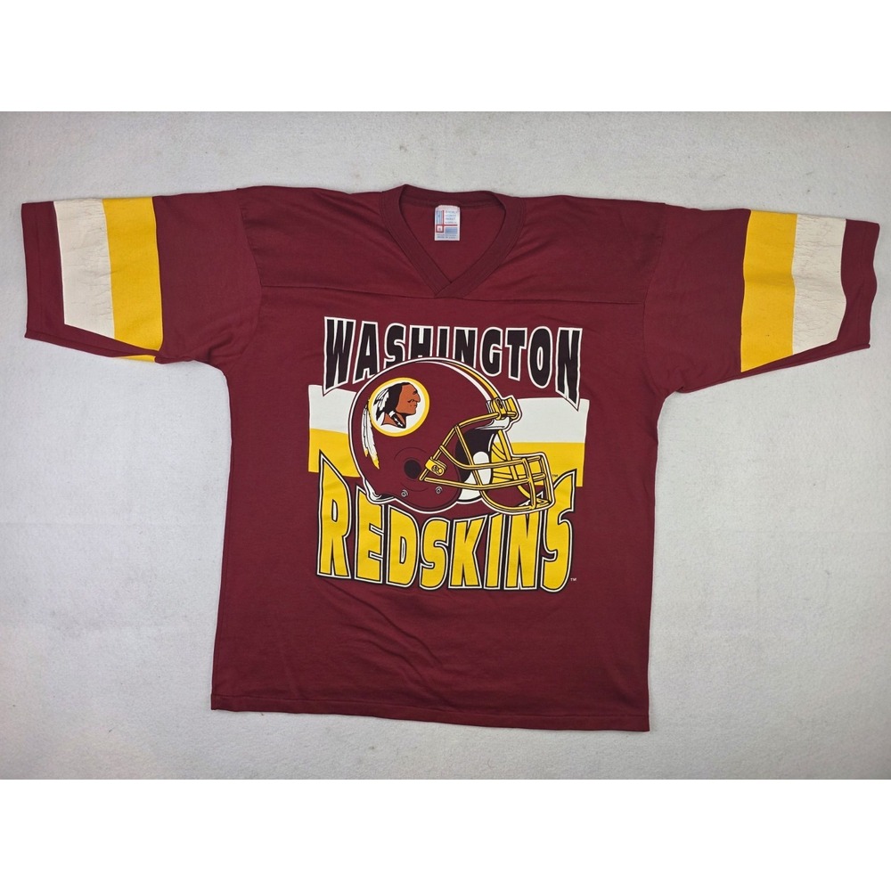 Vintage Washington Redskins Shirt Single Stitch USA Made Retro Logo Mens XL READ
